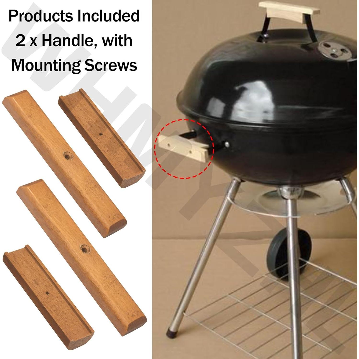 Mango de Madera Repuesto WHMYZHL para Parrilla Weber - 2 Piezas