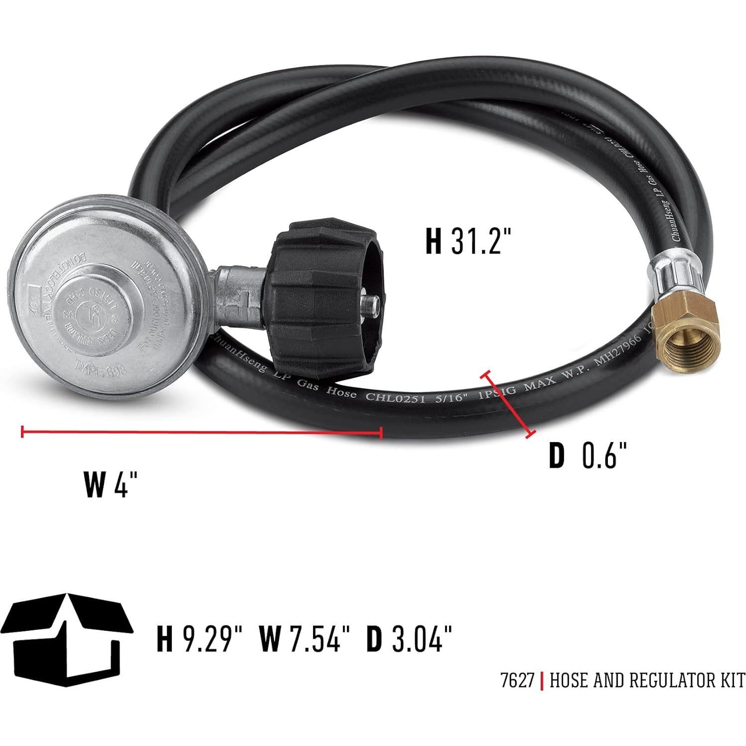 Kit Manguera y Regulador Weber para Parrillas Genesis 300 y Summit 400/600