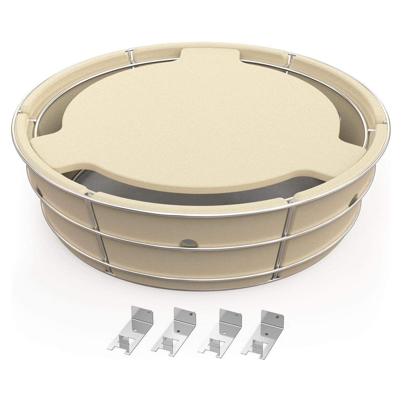 Canasta de Ceniza Acero Inoxidable Solo Fuego 52 cm para Parrilla Weber