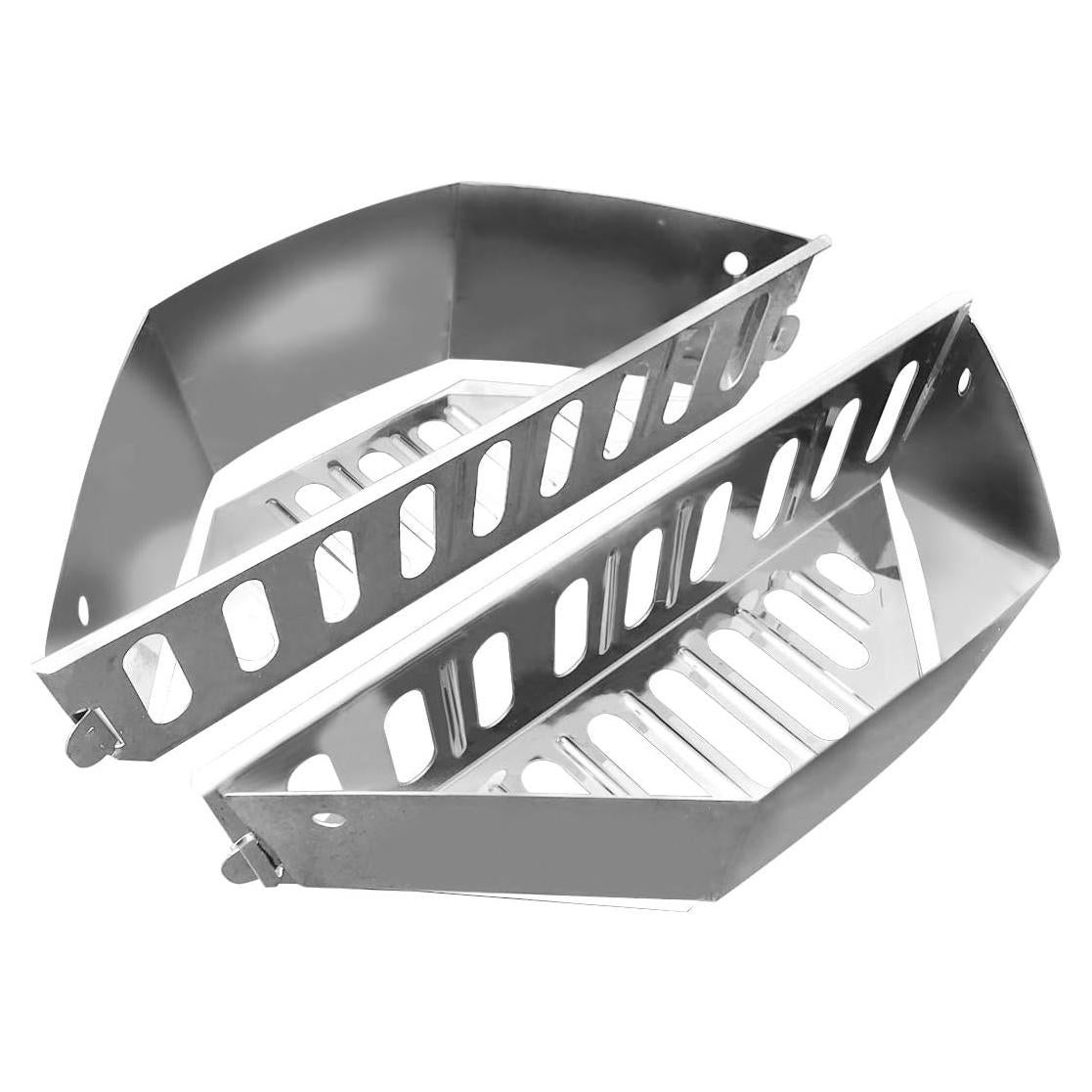 Cesta de Carbón Inoxidable Grillvana para Parrilla Kettle 22"