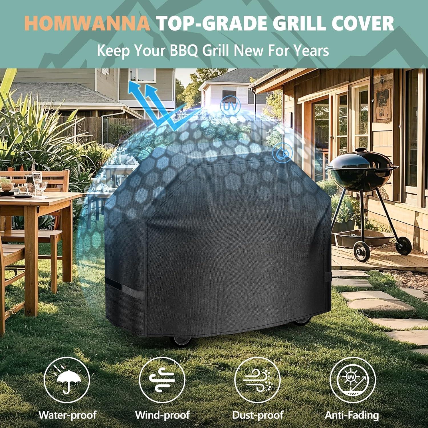 Cubierta para Parrilla HomWanna 75 Pulgadas Impermeable