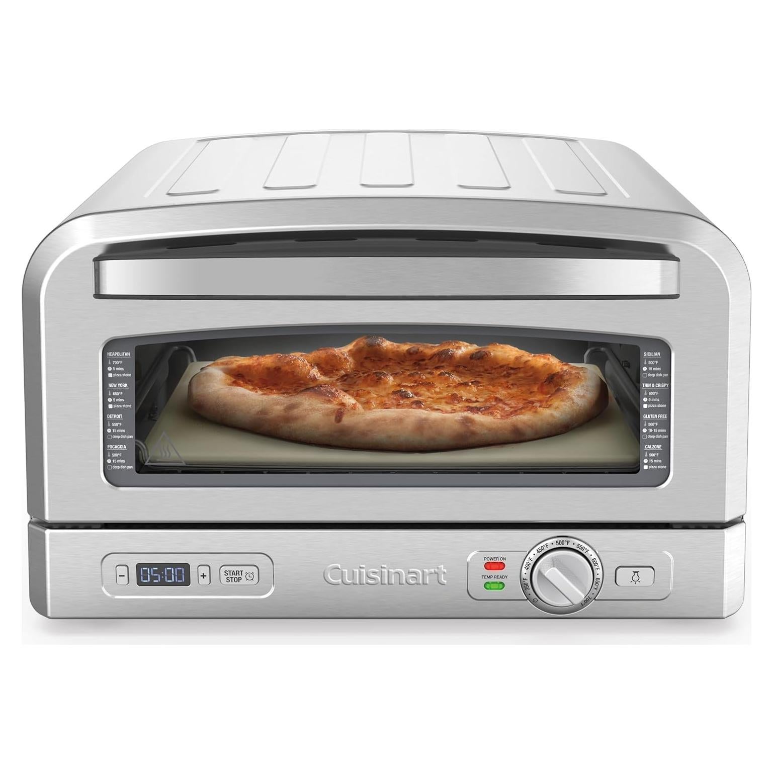 Horno de Pizza Cuisinart CPZ-120 Acero Inoxidable 30 cm