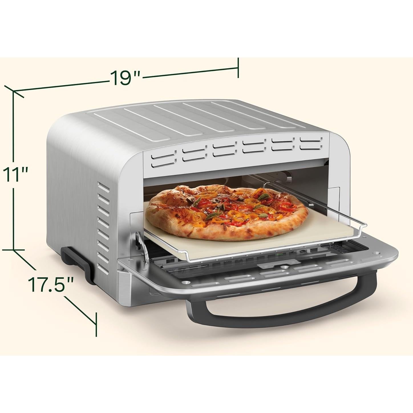Horno de Pizza Cuisinart CPZ-120 Acero Inoxidable 30 cm