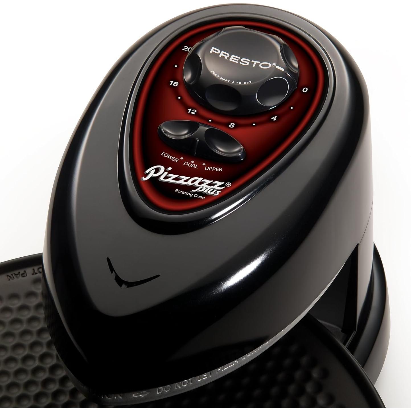 Horno Rotatorio Presto Pizzazz Plus 30cm Negro 1235W