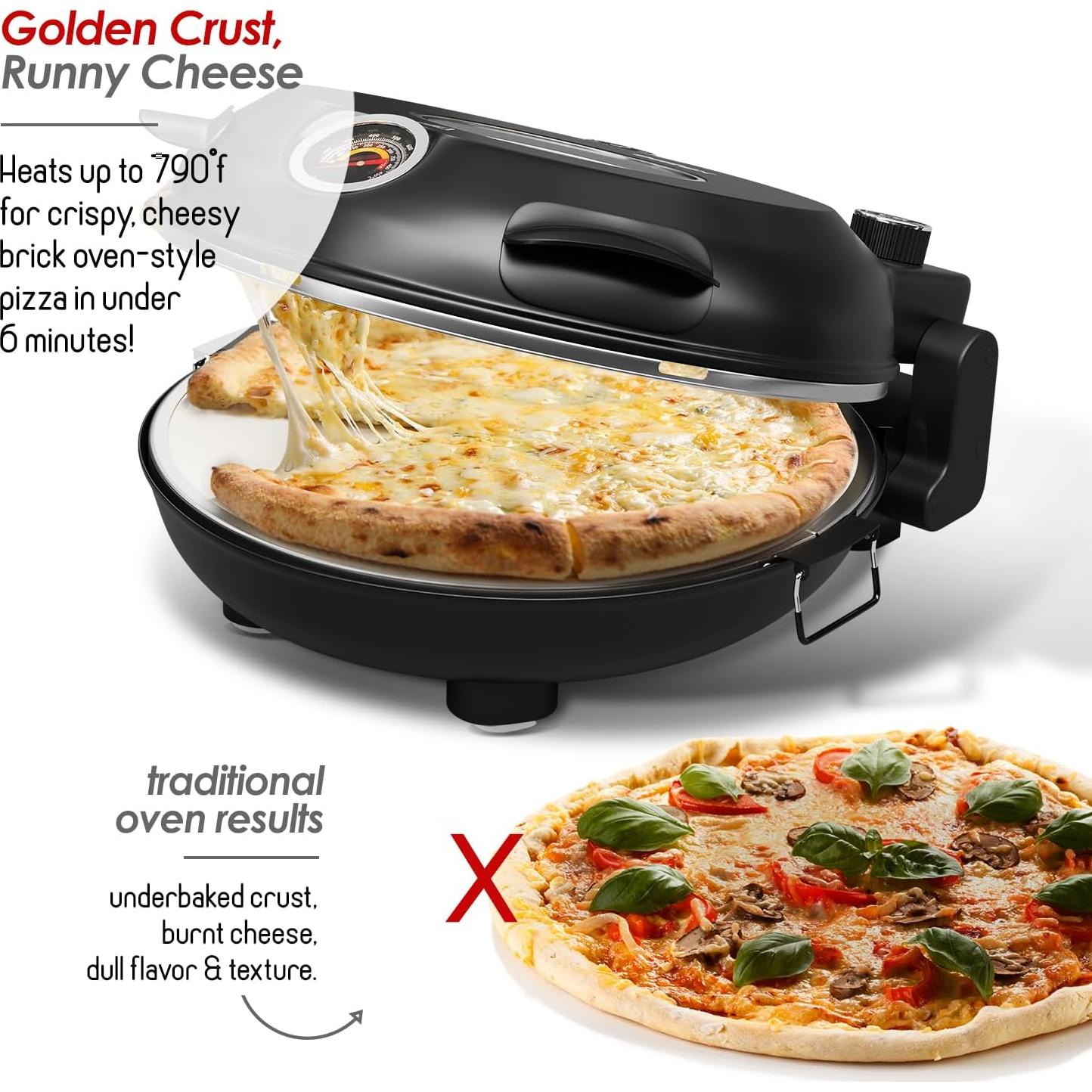 Horno Eléctrico para Pizza Eatex 12" - Temperatura 421°C