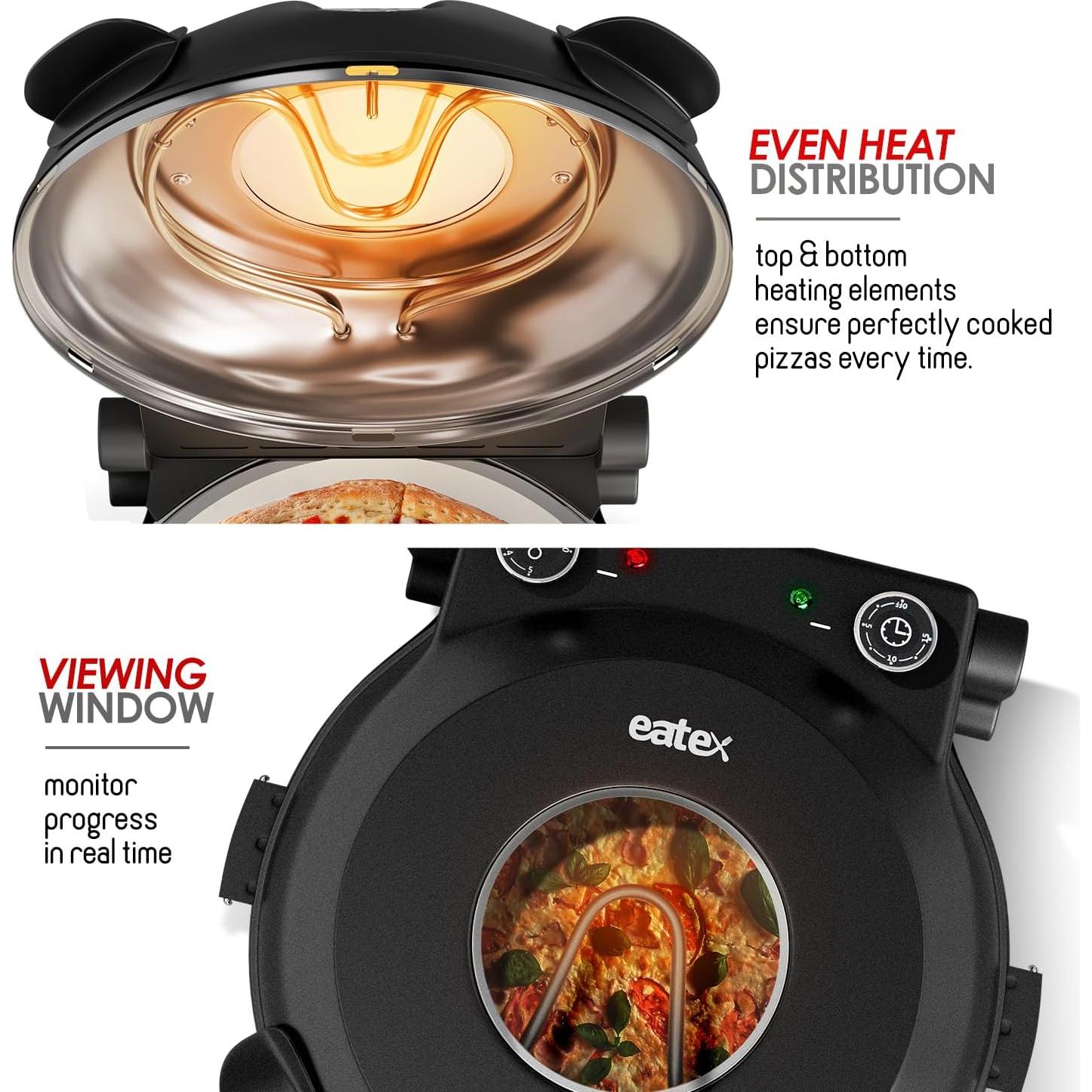 Horno Eléctrico para Pizza Eatex 12" - Temperatura 421°C