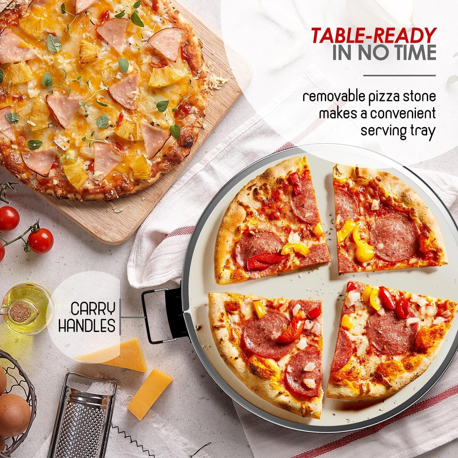 Horno Eléctrico para Pizza Eatex 12" - Temperatura 421°C