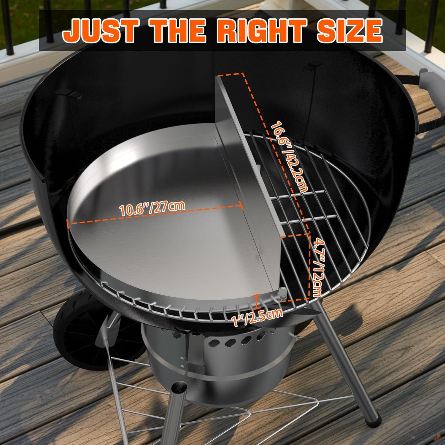 Bandeja de Goteo Desmontable Onlyfire para Parrillas Weber 22"