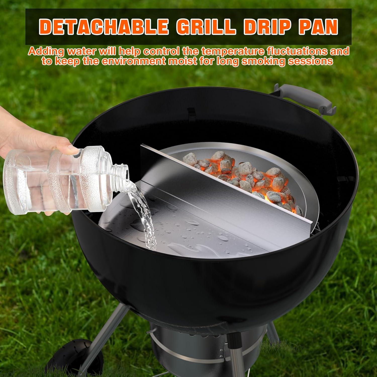 Bandeja de Goteo Desmontable Onlyfire para Parrillas Weber 22"