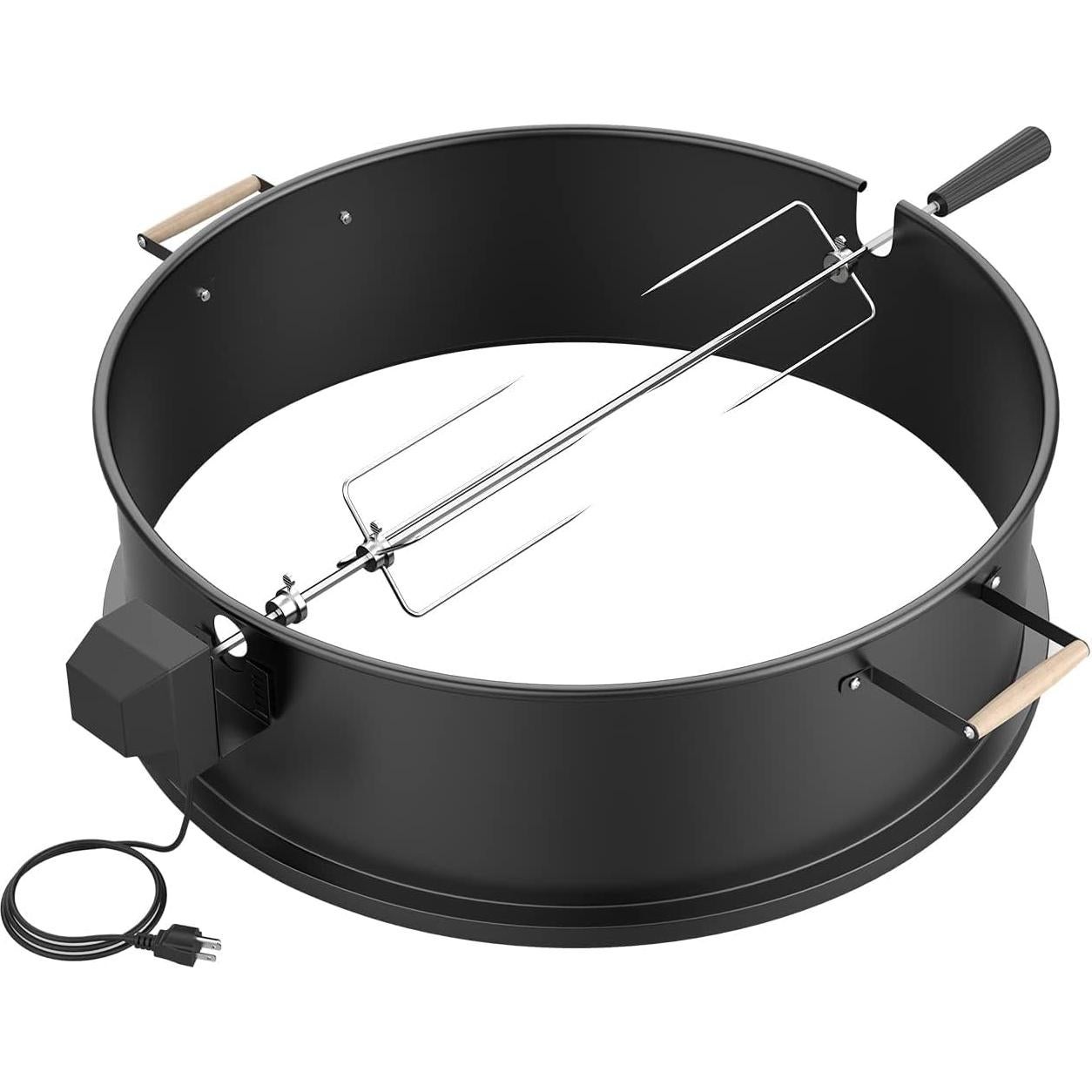 Kit Parrilla Rotisserie Keesha para Pollo 22" Acero Inoxidable