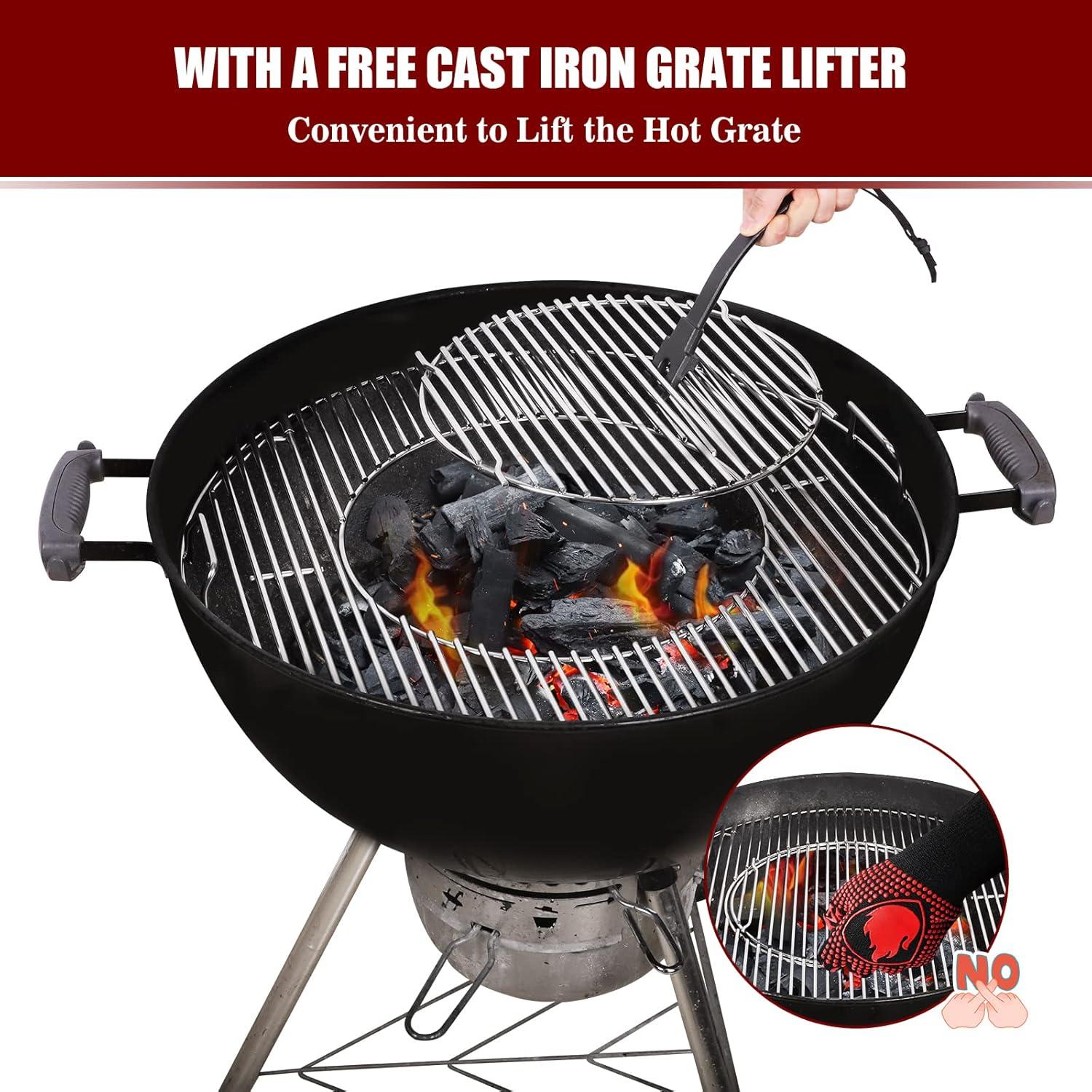 Parrilla de Cocina con Bisagra KAMaster 21.5" Acero Inoxidable