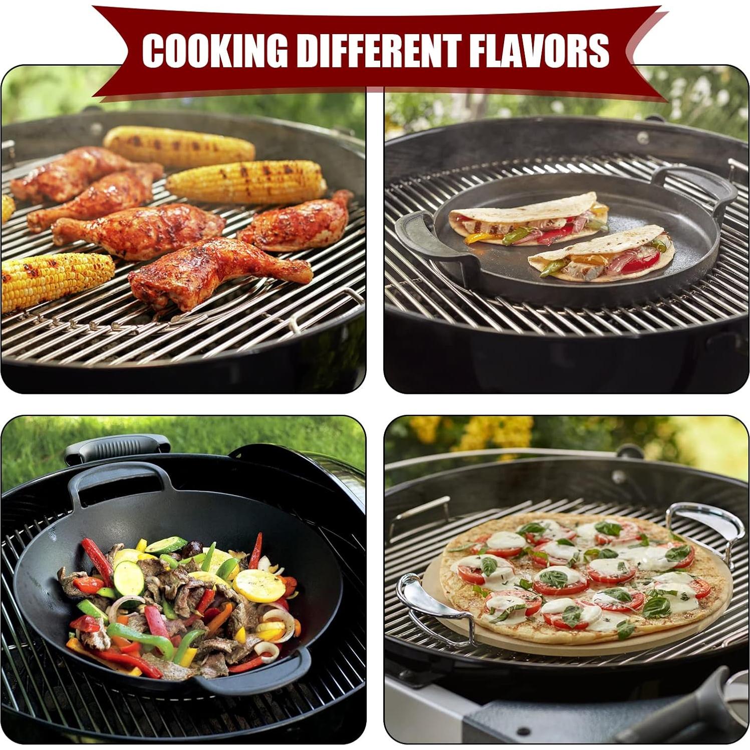 Parrilla de Cocina con Bisagra KAMaster 21.5" Acero Inoxidable