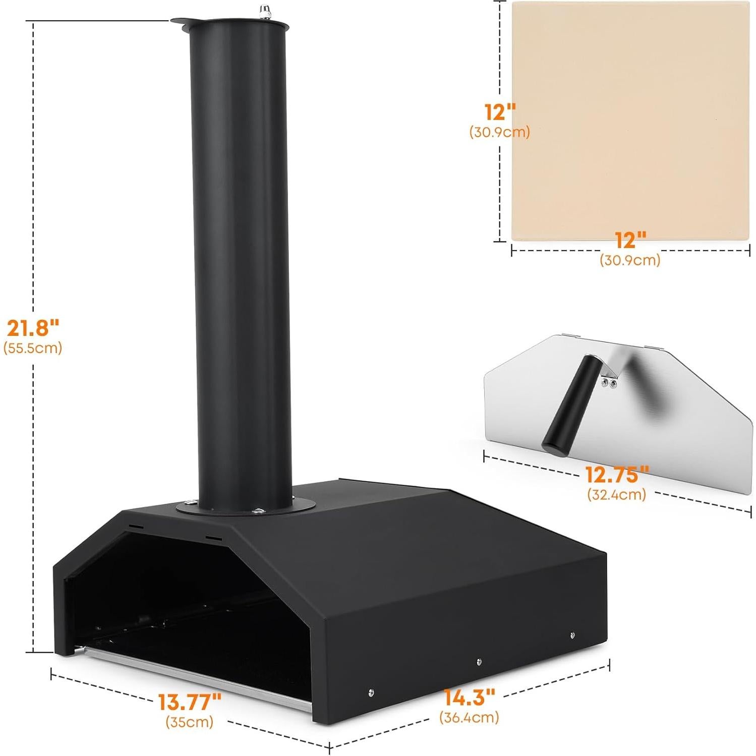 Horno de Pizza Exterior Stanbroil 35x36.3 cm Leña