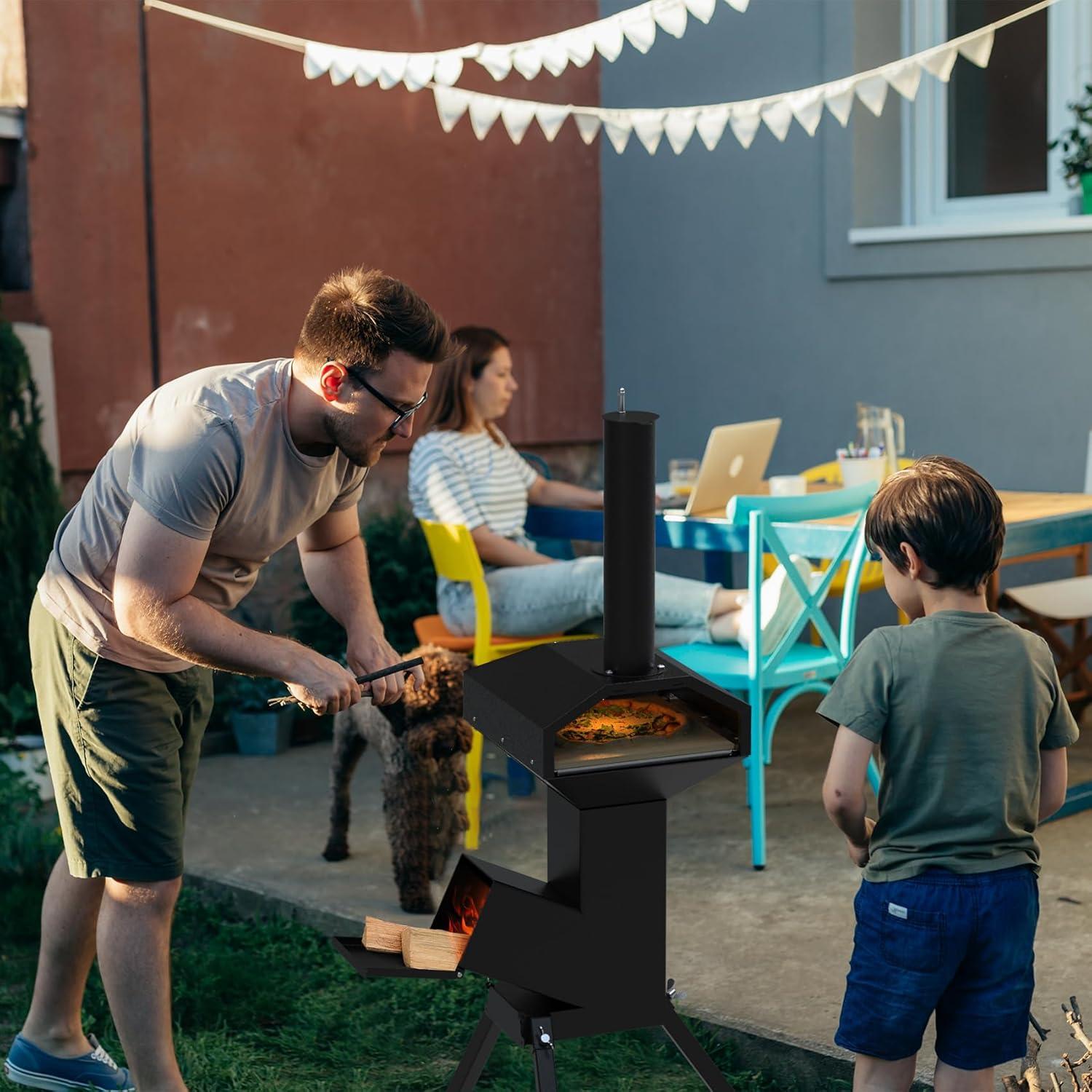 Horno de Pizza Exterior Stanbroil 35x36.3 cm Leña