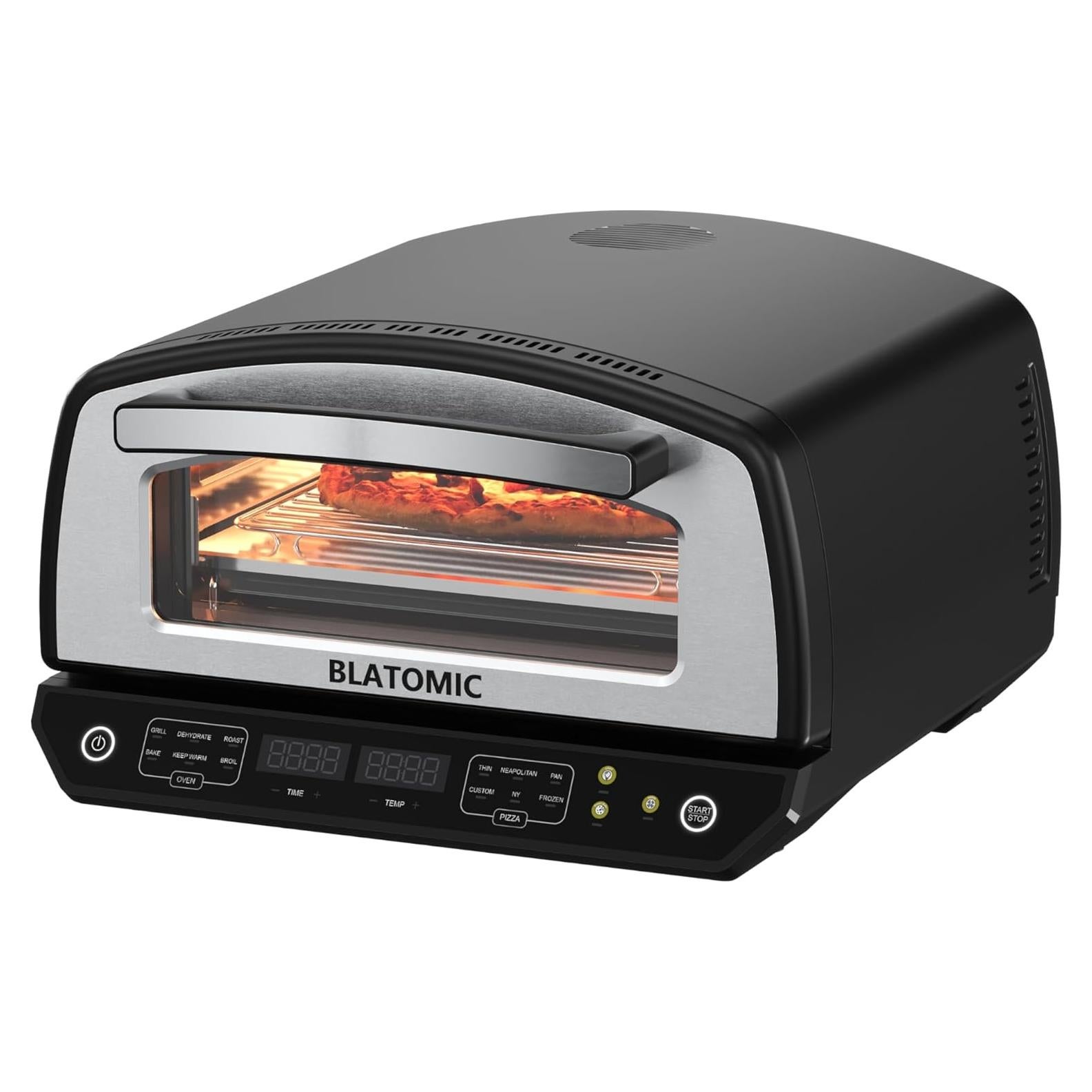 Horno de Pizza Eléctrico BLATOMIC 33 cm Acero Inoxidable 454°C