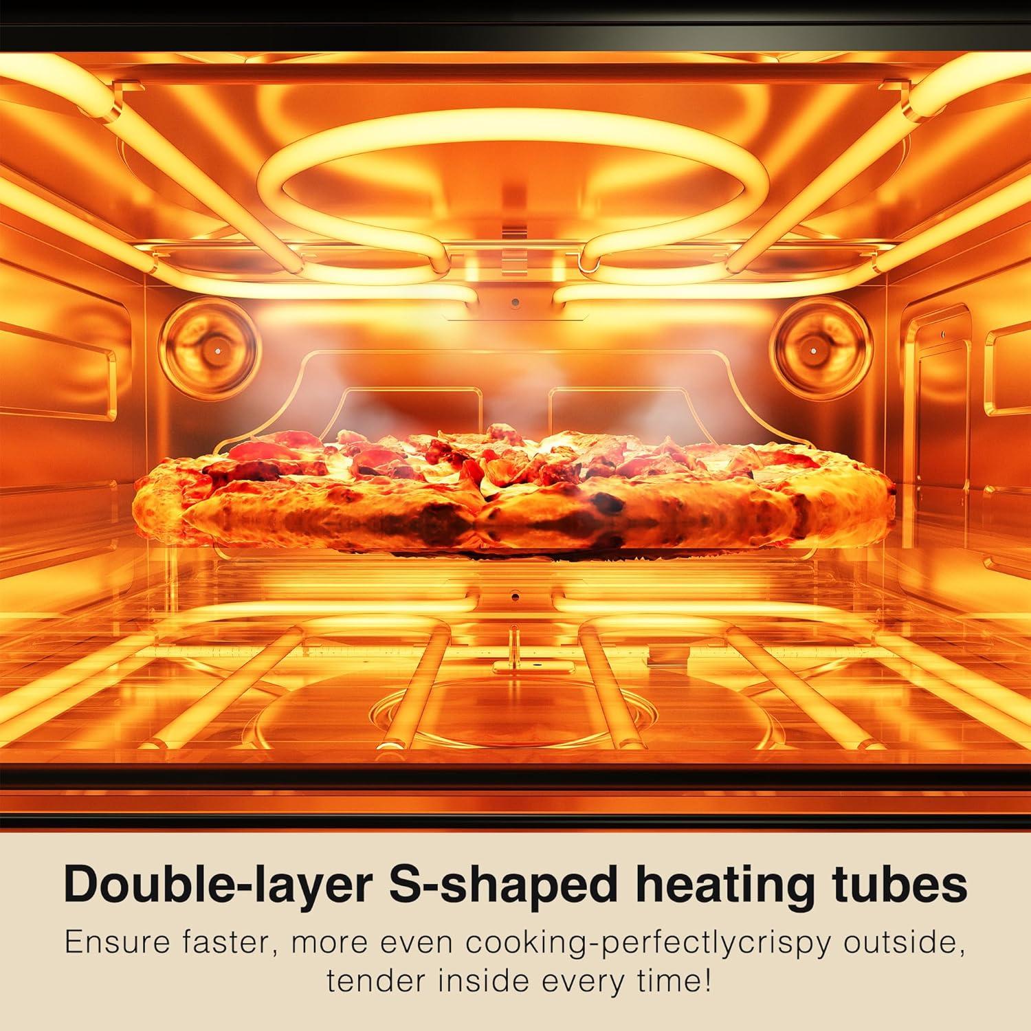 Horno de Pizza Eléctrico BLATOMIC 33 cm Acero Inoxidable 454°C