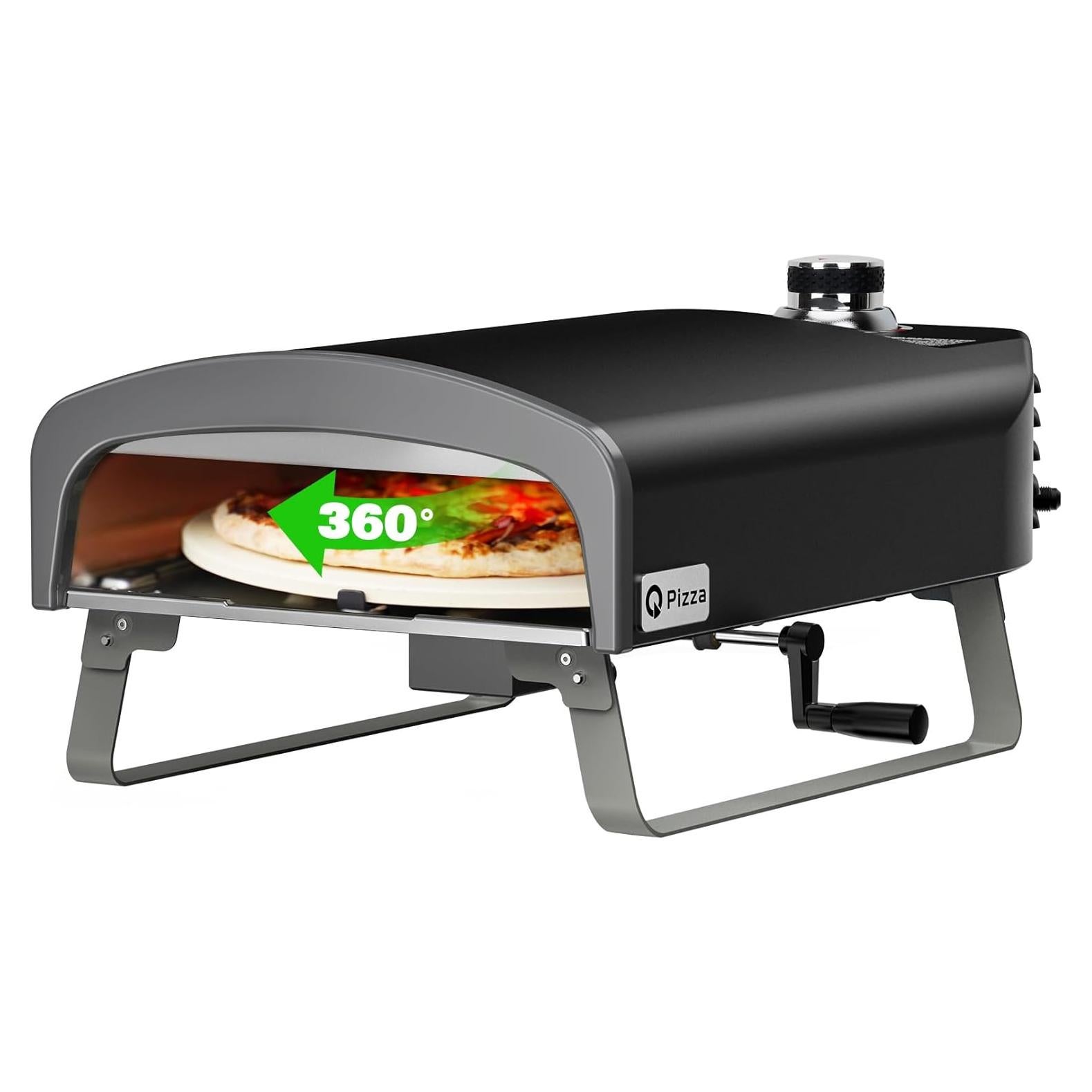 Horno de Pizza Portátil Q Pizza PS104 a Gas con Piedra 33cm