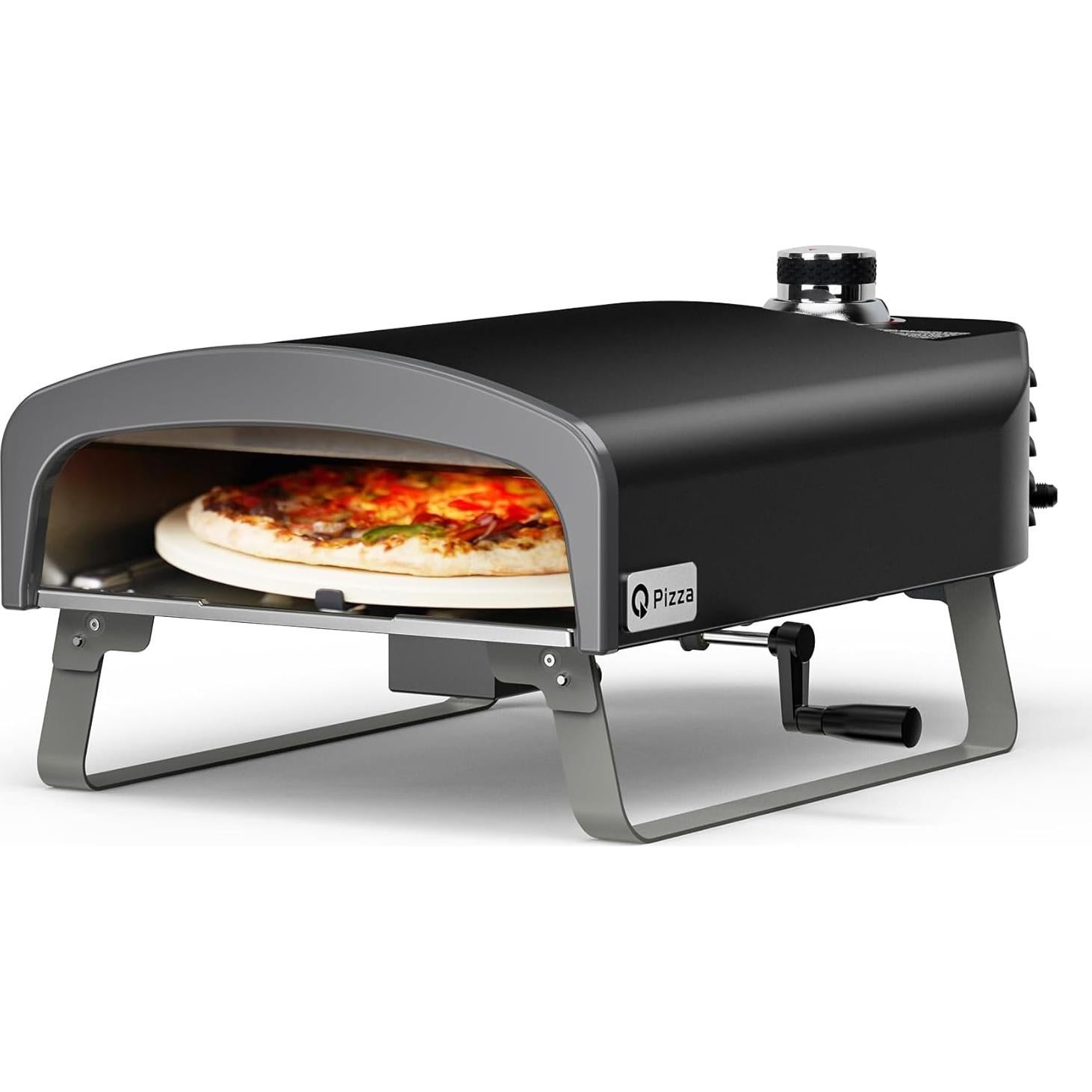 Horno de Pizza Portátil Q Pizza PS104 a Gas con Piedra 33cm