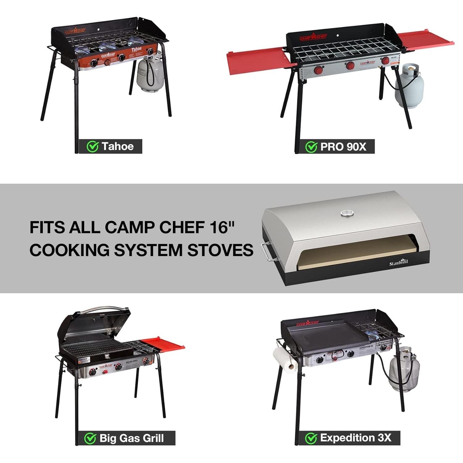 Horno de Pizza al Aire Libre Stanbroil 16" para Camp Chef