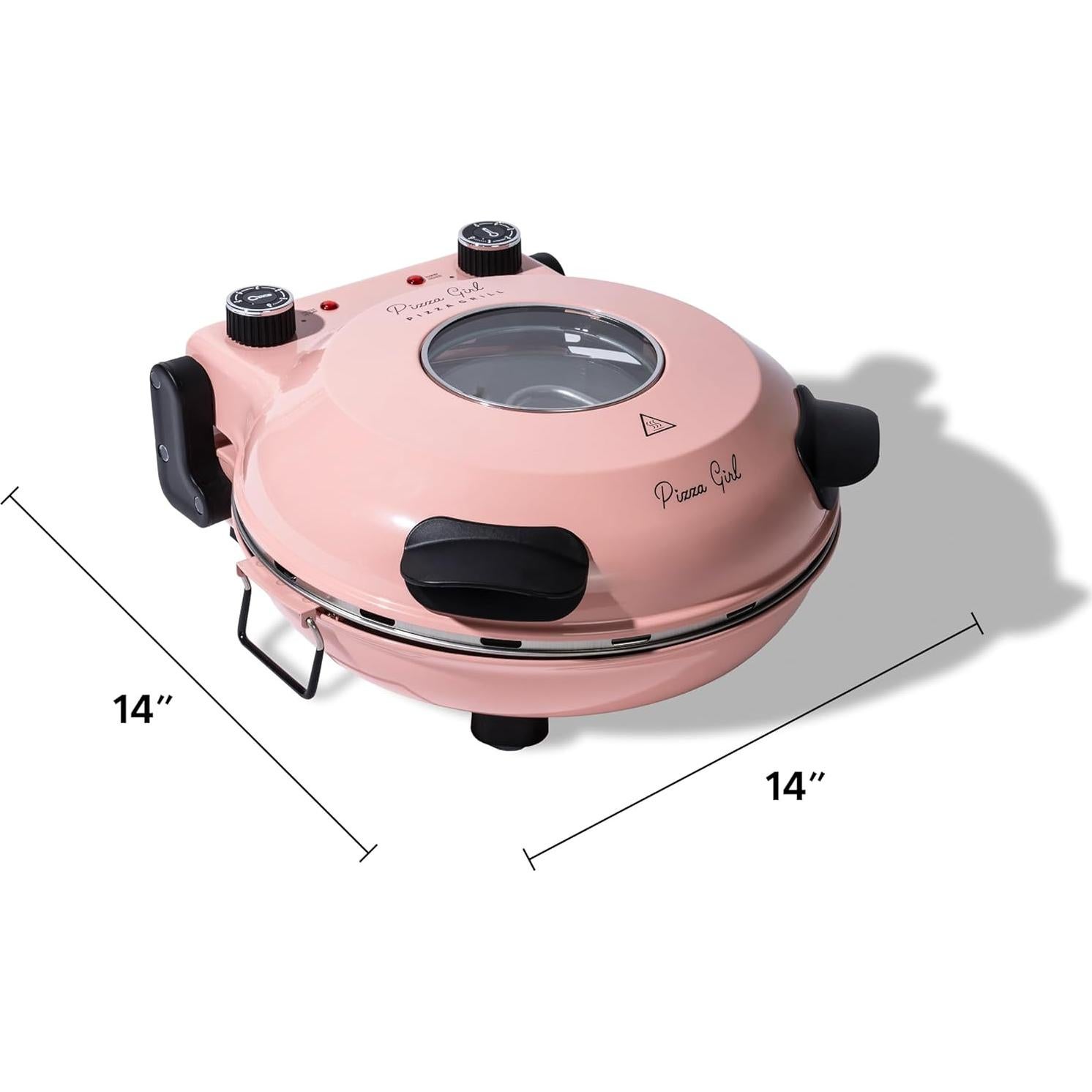 Horno Eléctrico para Pizza PIZZA GIRL 12" Rosa Retro