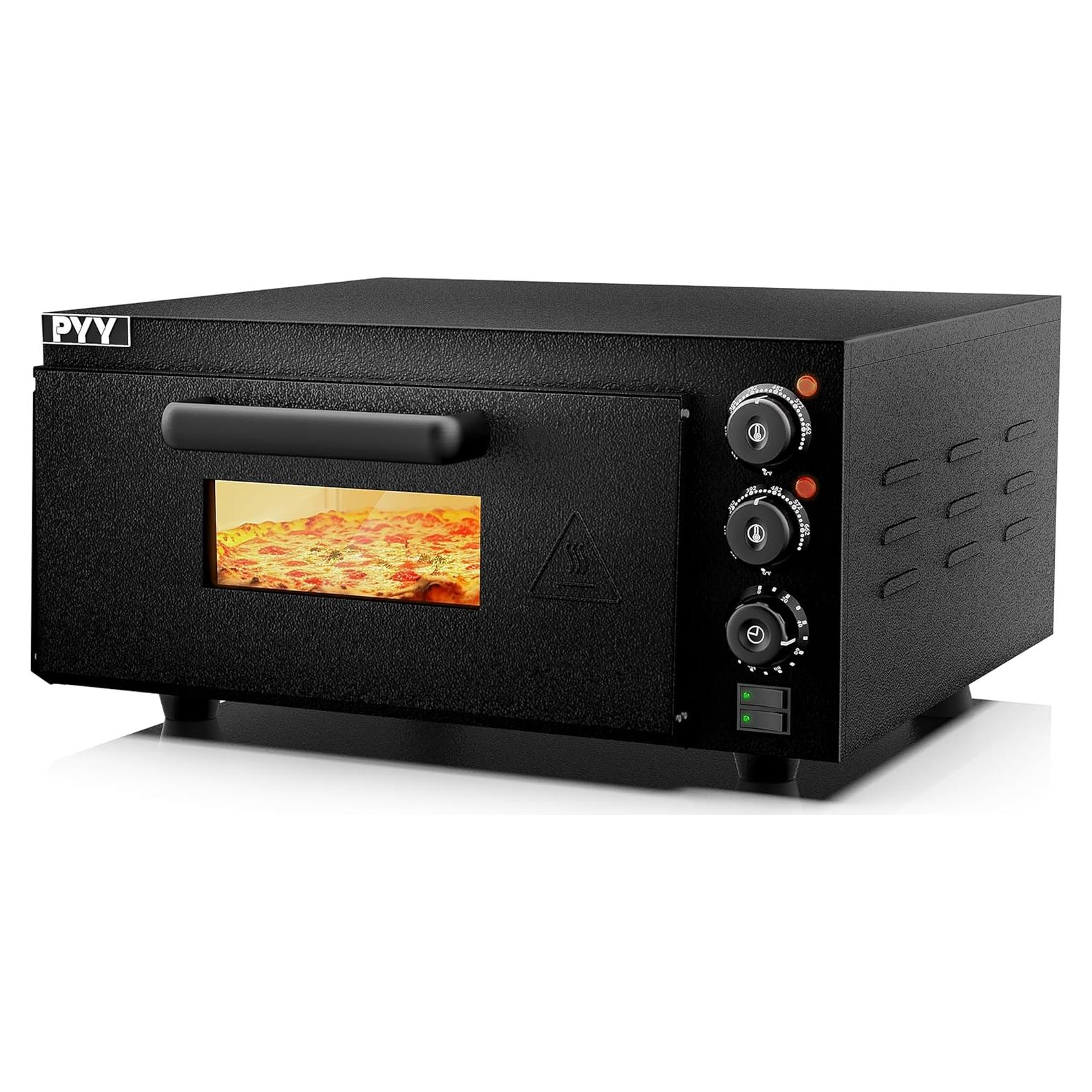 Horno de Pizza Eléctrico PYY CPO-160 1800W con Piedra 50-350°C