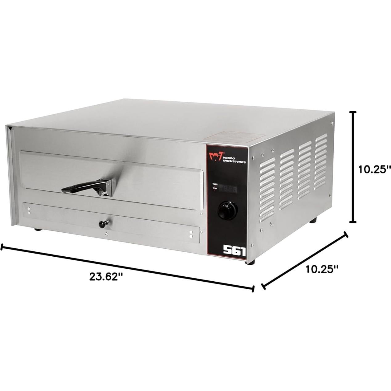 Horno de Pizza Deluxe Wisco 561, 59.85 cm, Acero Inoxidable