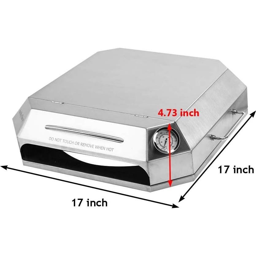 Kit de horno de pizza Onlyfire de acero inoxidable 43x43cm