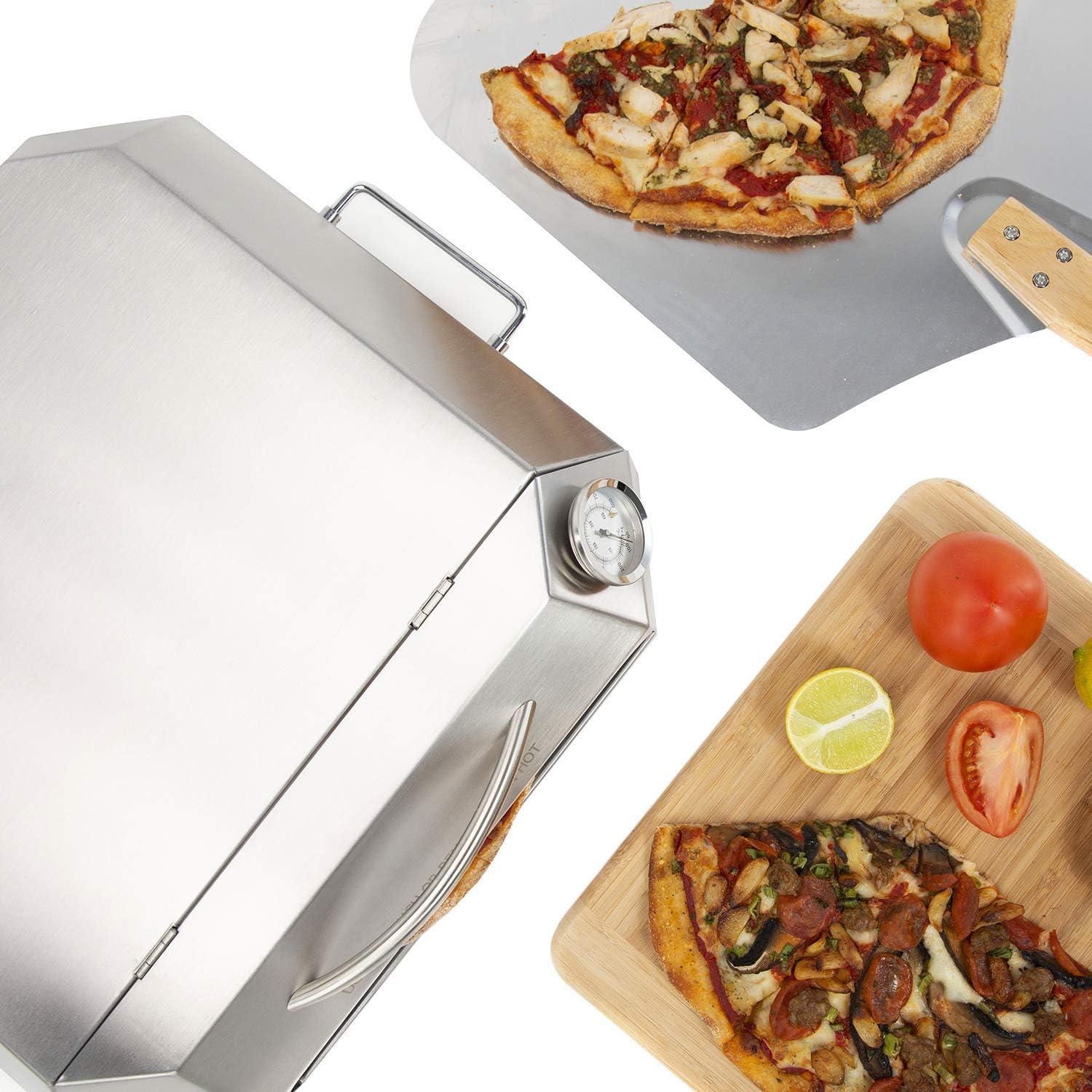 Kit de horno de pizza Onlyfire de acero inoxidable 43x43cm