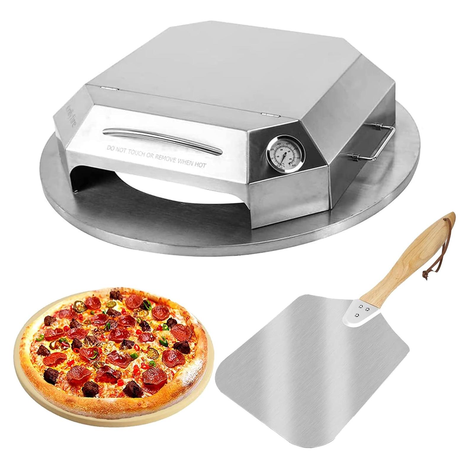 Kit Horno de Pizza Acero Inoxidable Onlyfire 22" Carbón