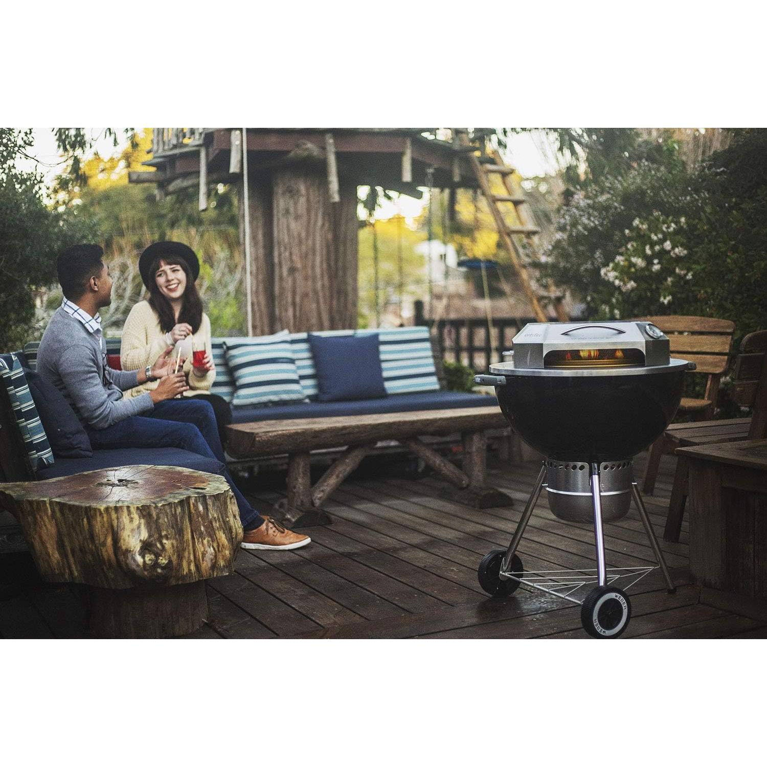 Kit Horno de Pizza Acero Inoxidable Onlyfire 22" Carbón