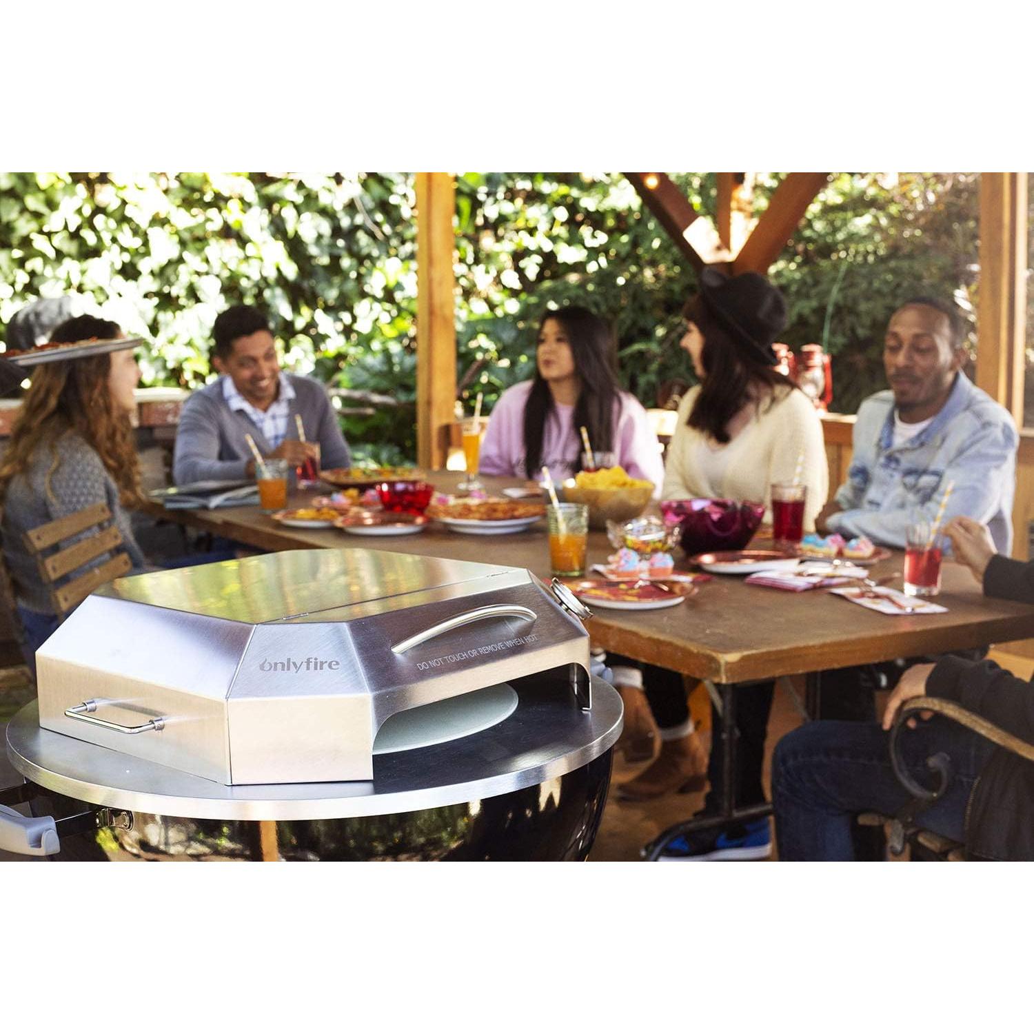 Kit Horno de Pizza Acero Inoxidable Onlyfire 22" Carbón