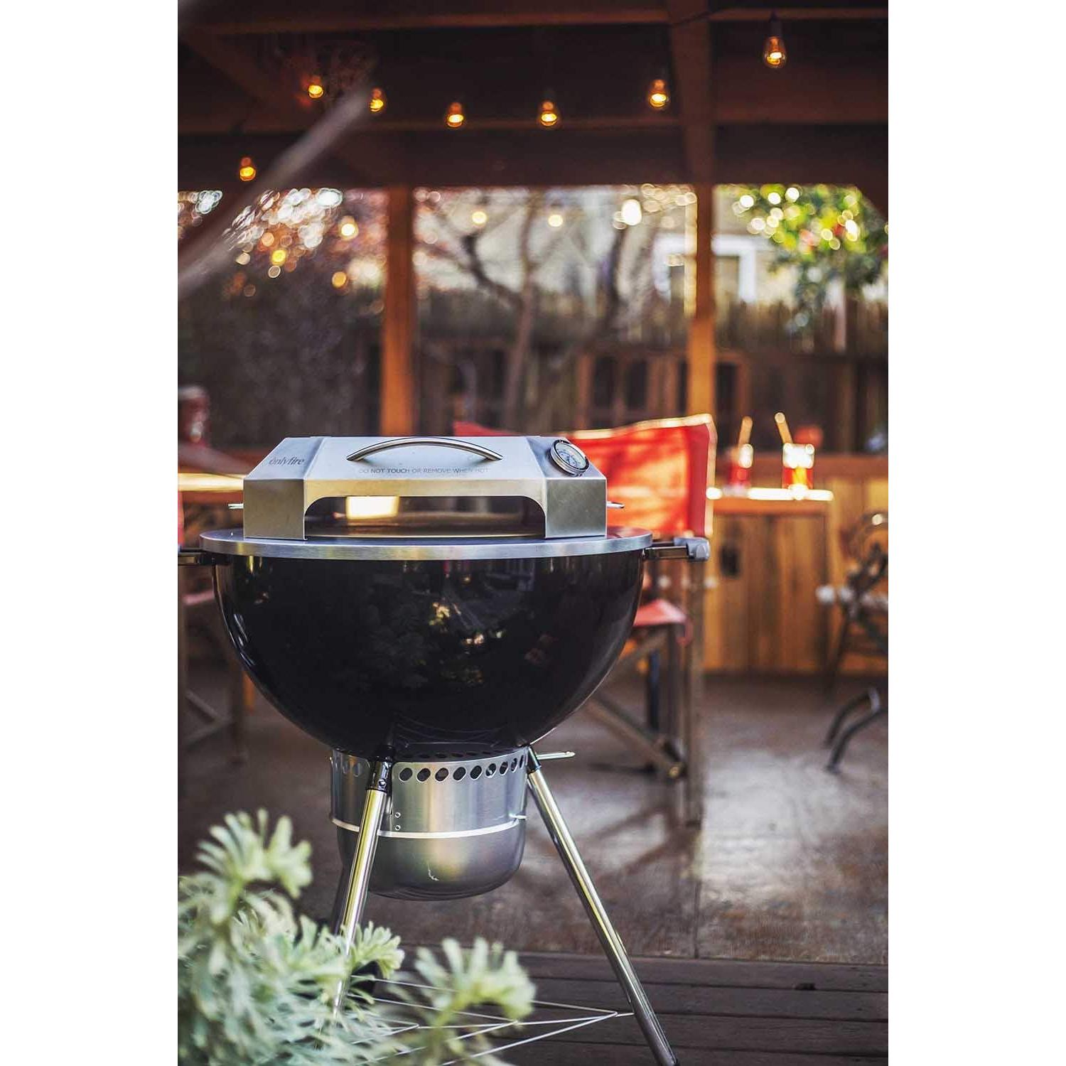 Kit Horno de Pizza Acero Inoxidable Onlyfire 22" Carbón