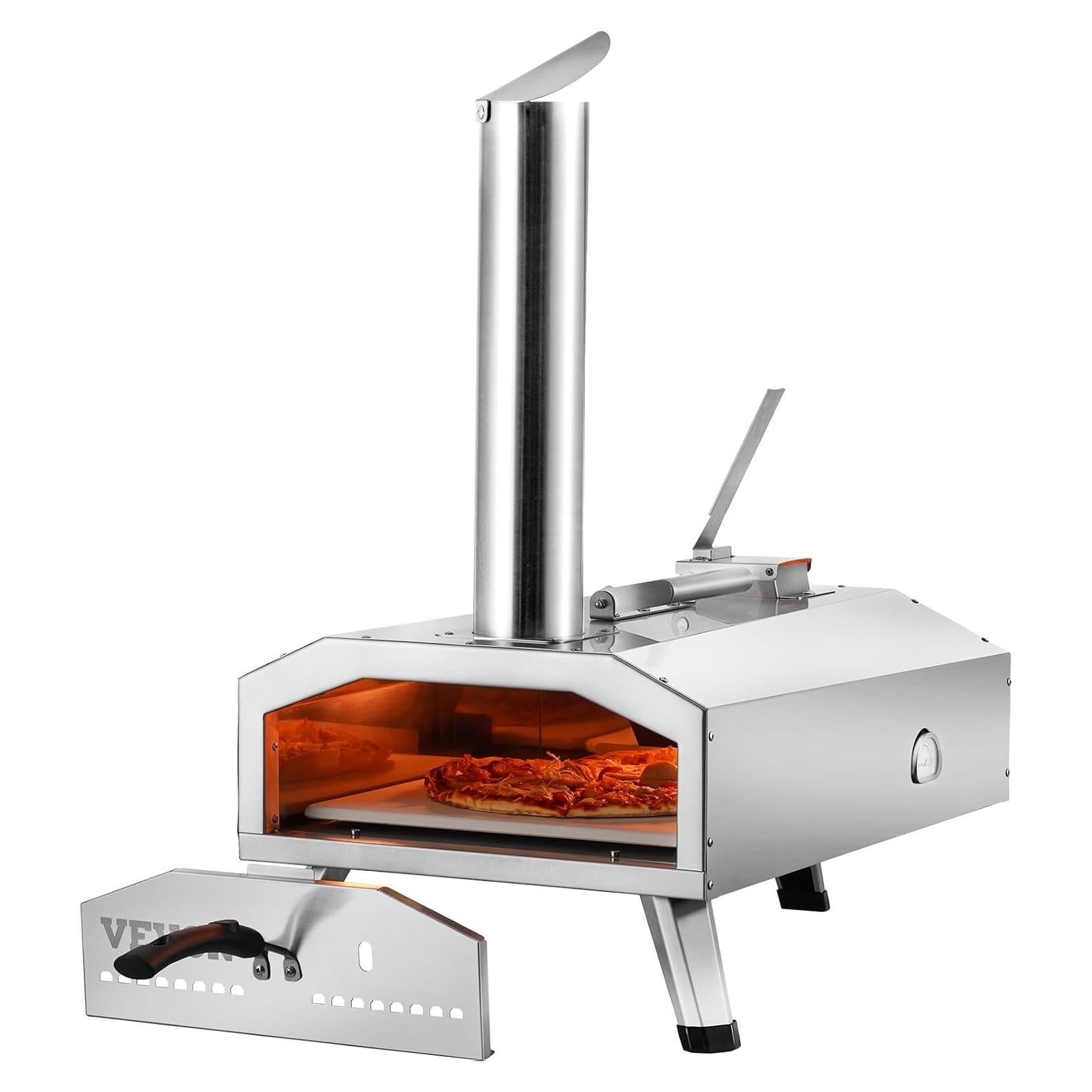 Horno de Pizza VEVOR 12" Portátil de Acero Inoxidable
