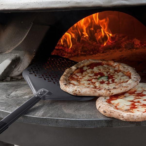 Kit de horno para pizza NUTUNI 4 piezas con pala y cepillo