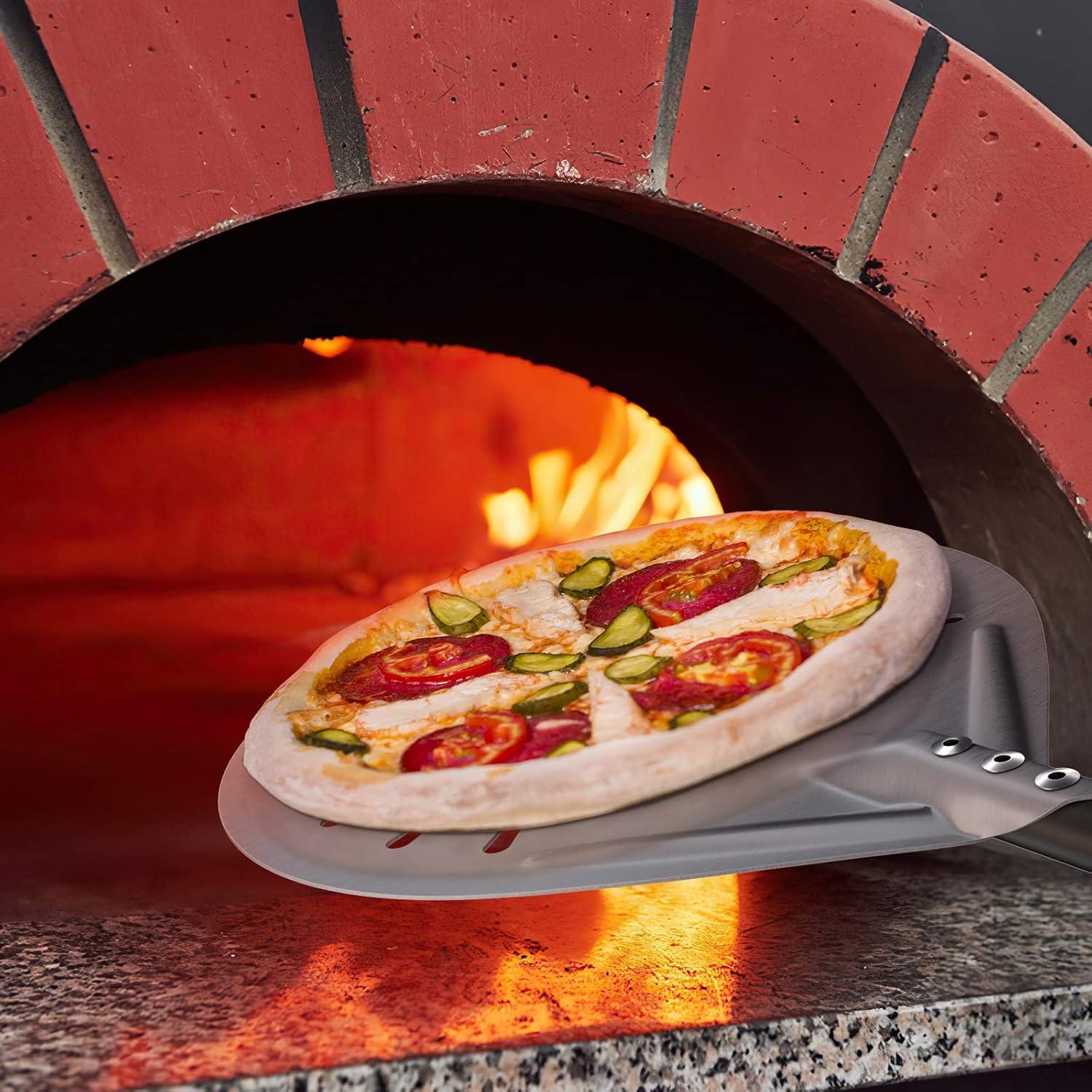 Kit de horno para pizza NUTUNI 4 piezas con pala y cepillo