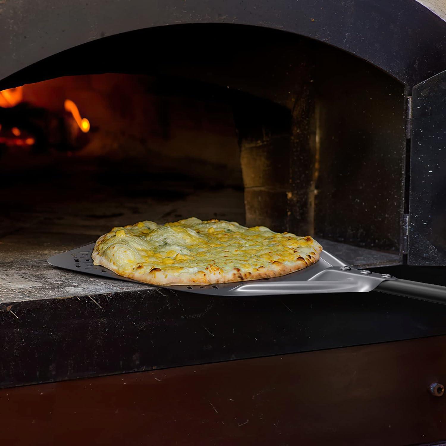 Kit de horno para pizza NUTUNI 4 piezas con pala y cepillo