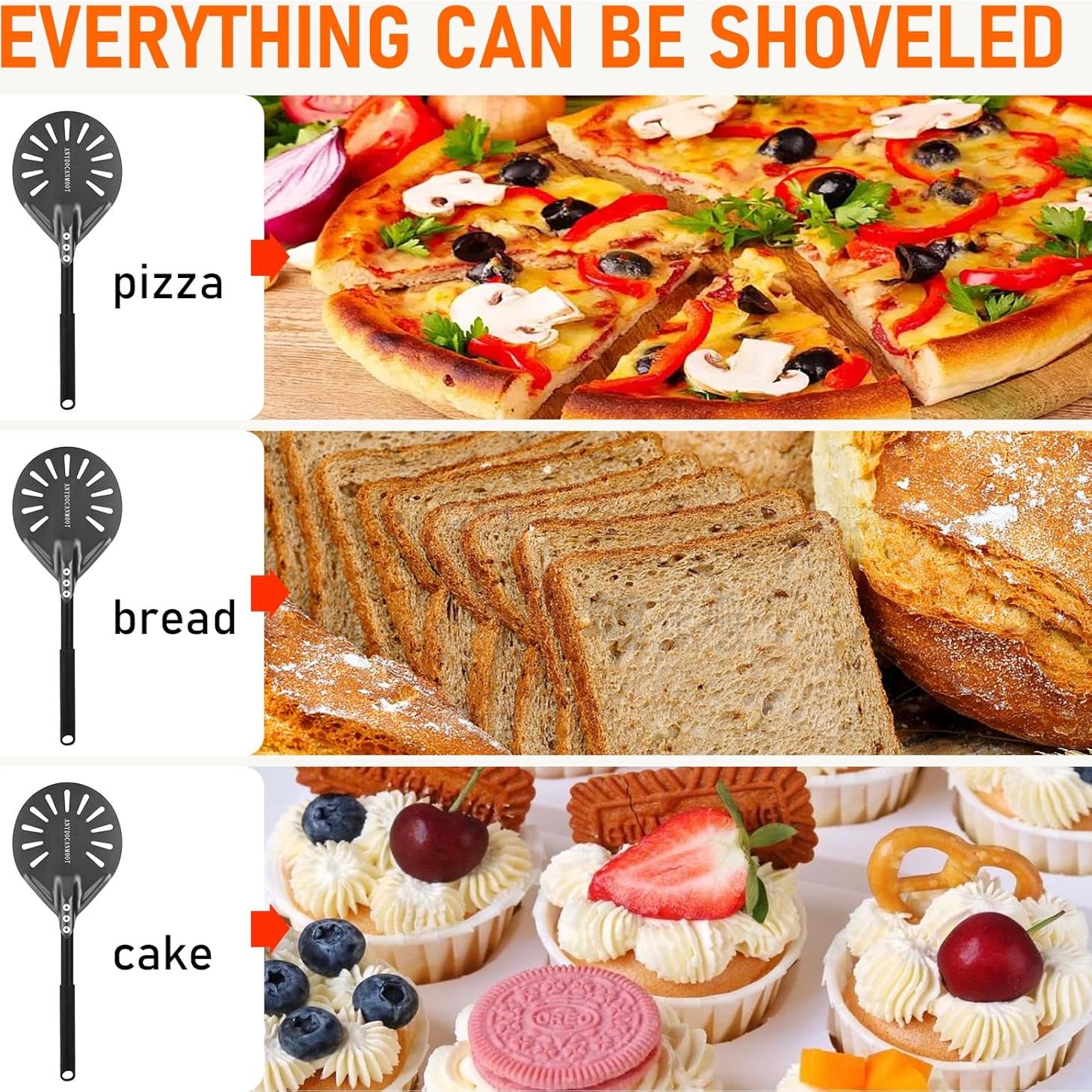 Pala para Pizza Perforada 15 cm ANYDOCANMOOT Aluminio