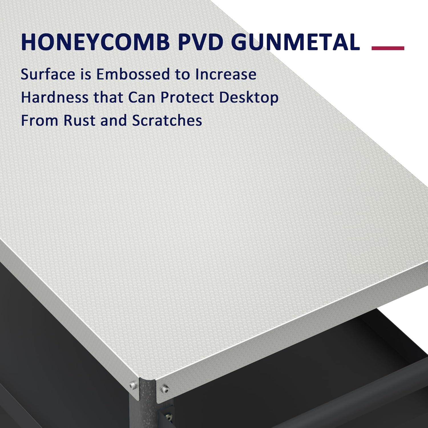 Carro de Asado TORVA 3 Niveles Superficie Panal Negro