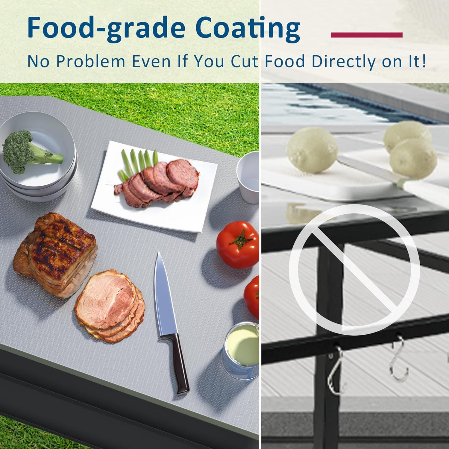 Carro de Asado TORVA 3 Niveles Superficie Panal Negro