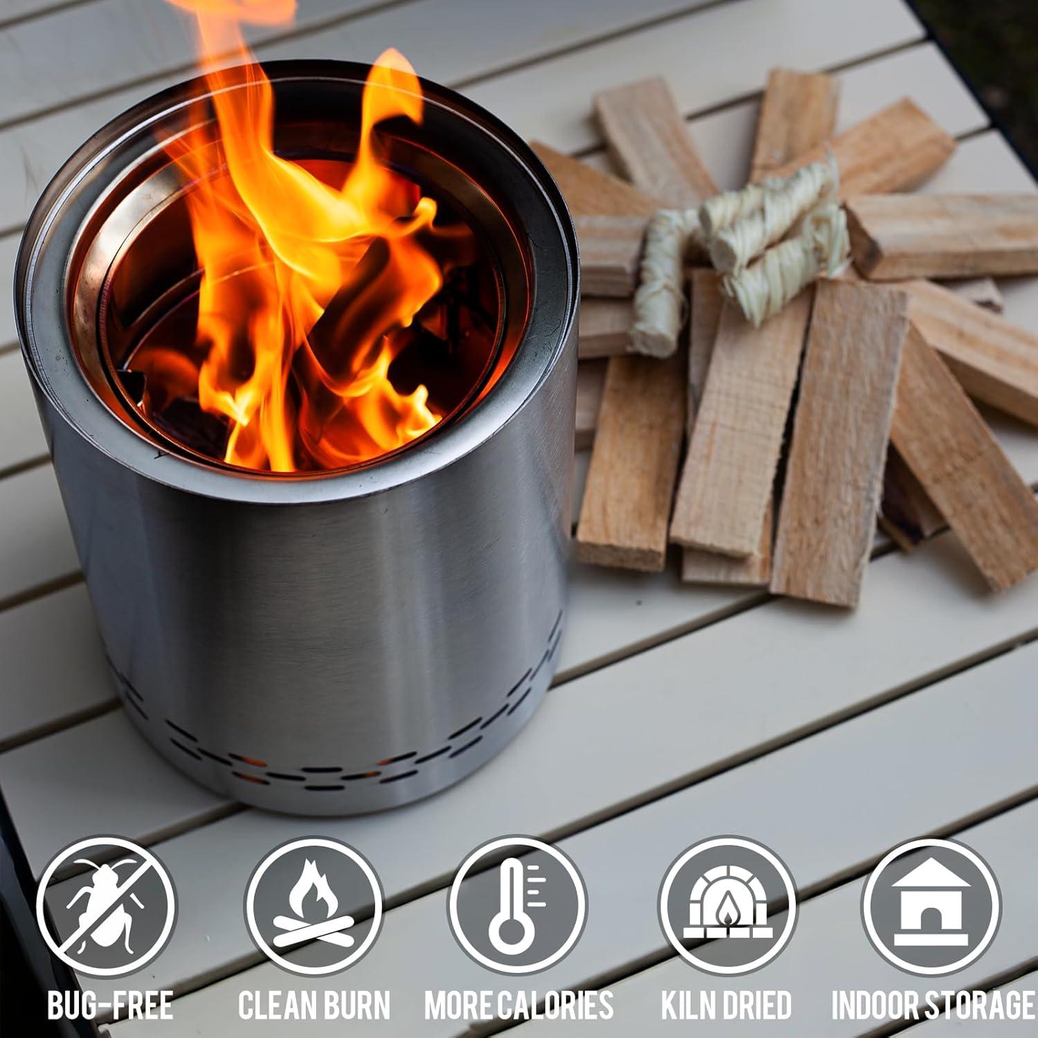 Leña Mini Premium WIFER 4.54 kg para Estufas y BBQ