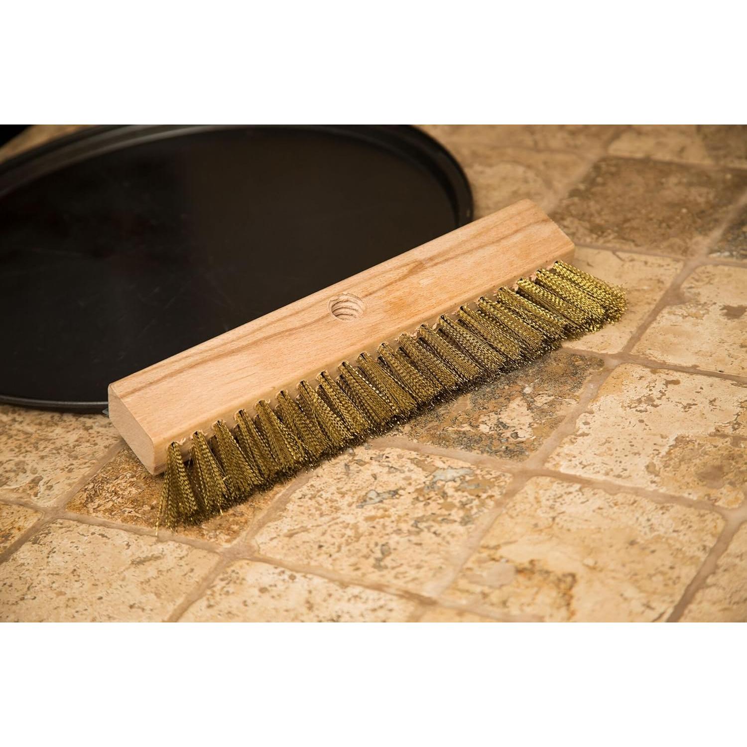 Cepillo para Piedra de Horno Janico 4004 con Raspador de Acero