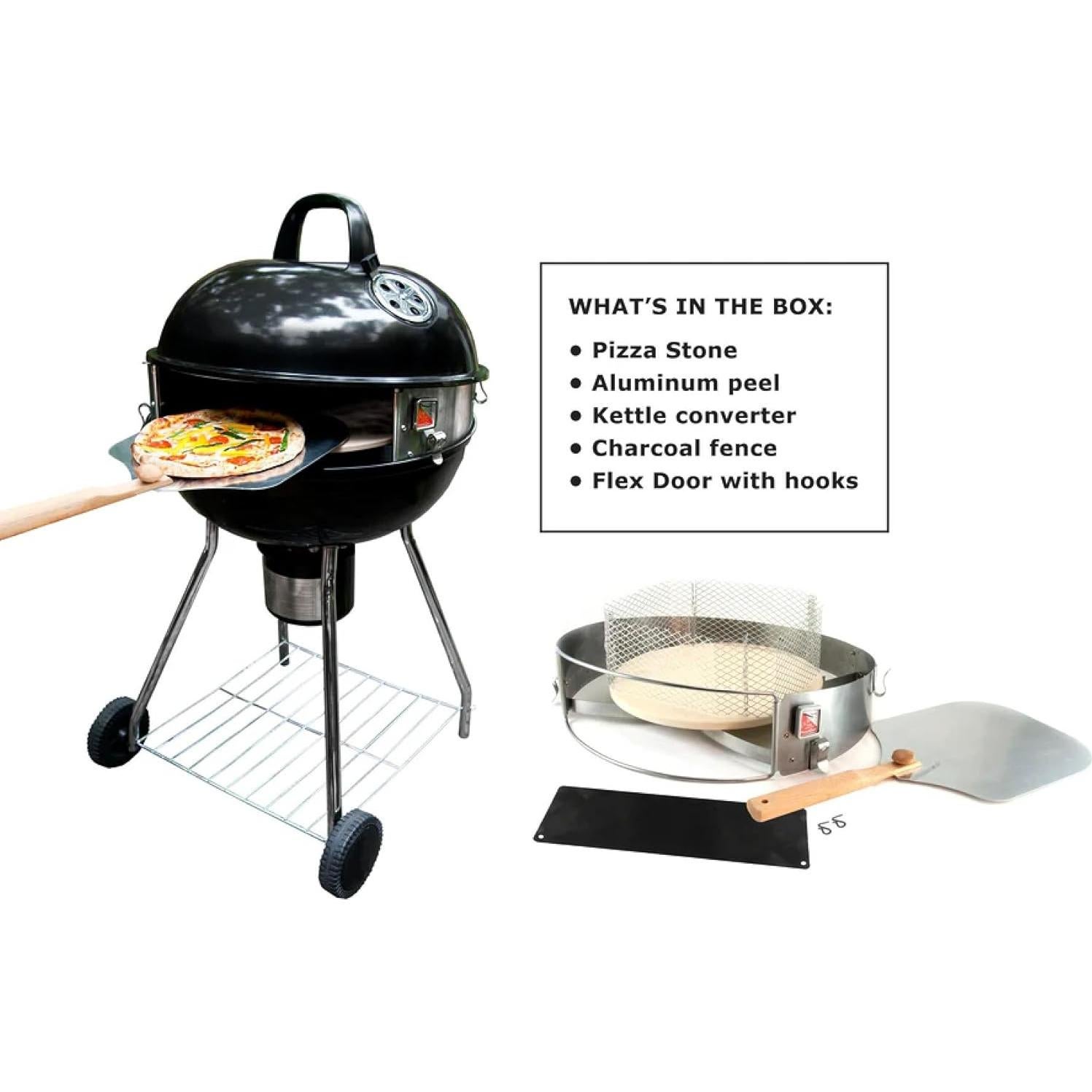 Kit de PizzaQue Deluxe para Parrillas Kettle 18" y 22.5"