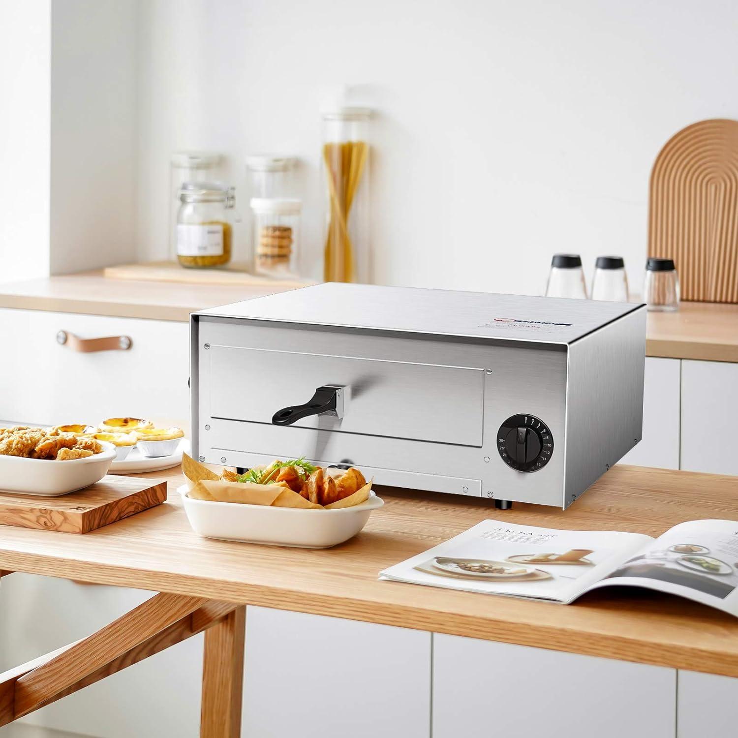 Horno de Pizza Eléctrico Giantex EP20961 Acero Inoxidable 30.48 cm