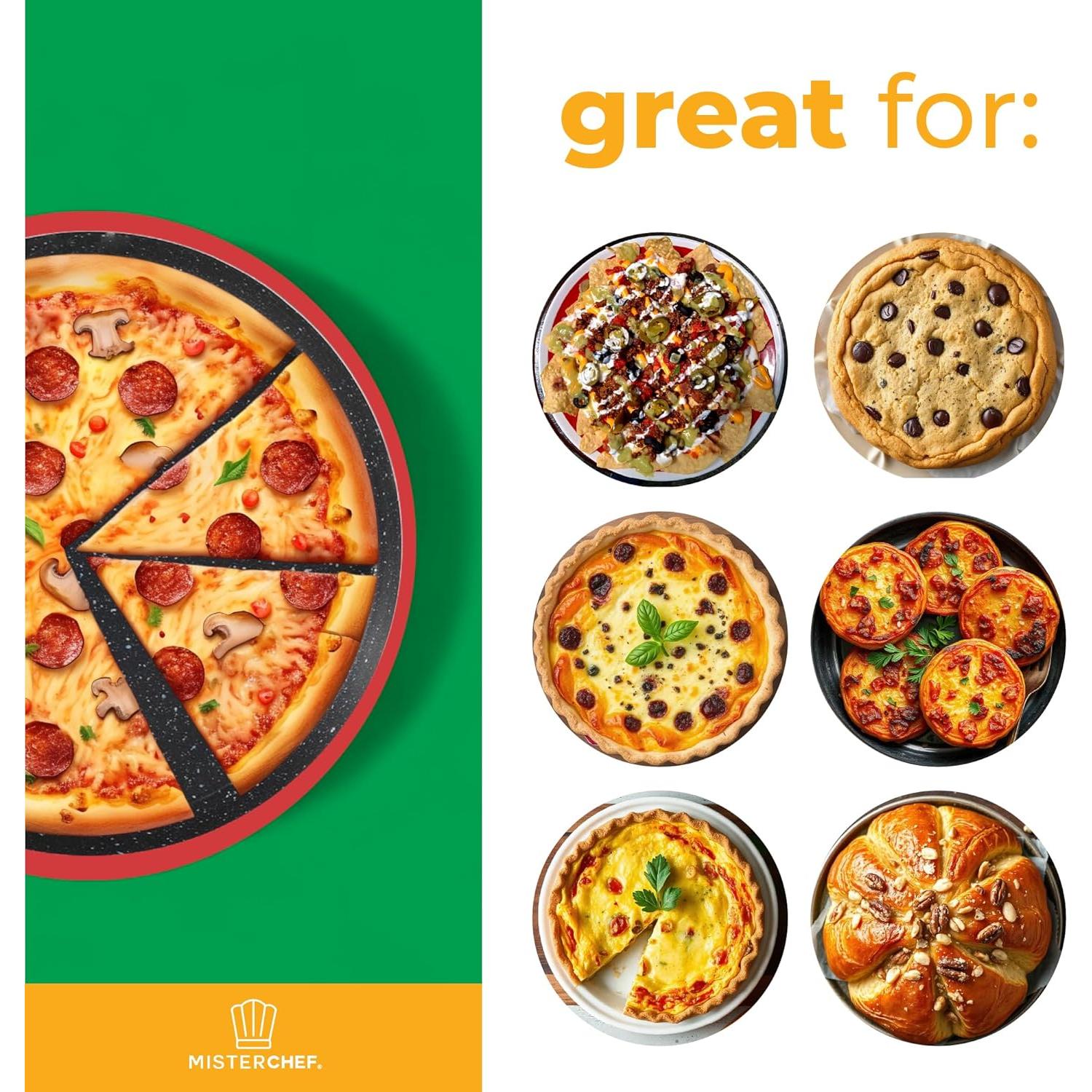 Horno de Pizza Eléctrico MisterChef BP300 Rojo 1450W 30 cm