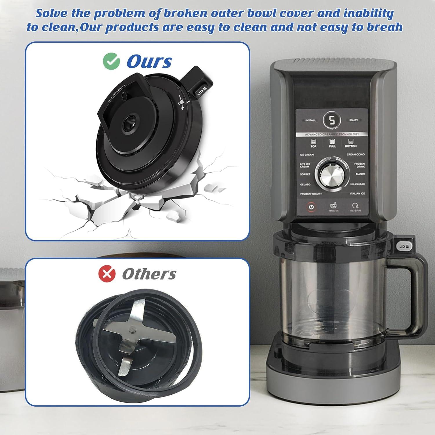 Tapa de Tazón Exterior Ninja NC500/NC501 - Policarbonato Apta Lavavajillas