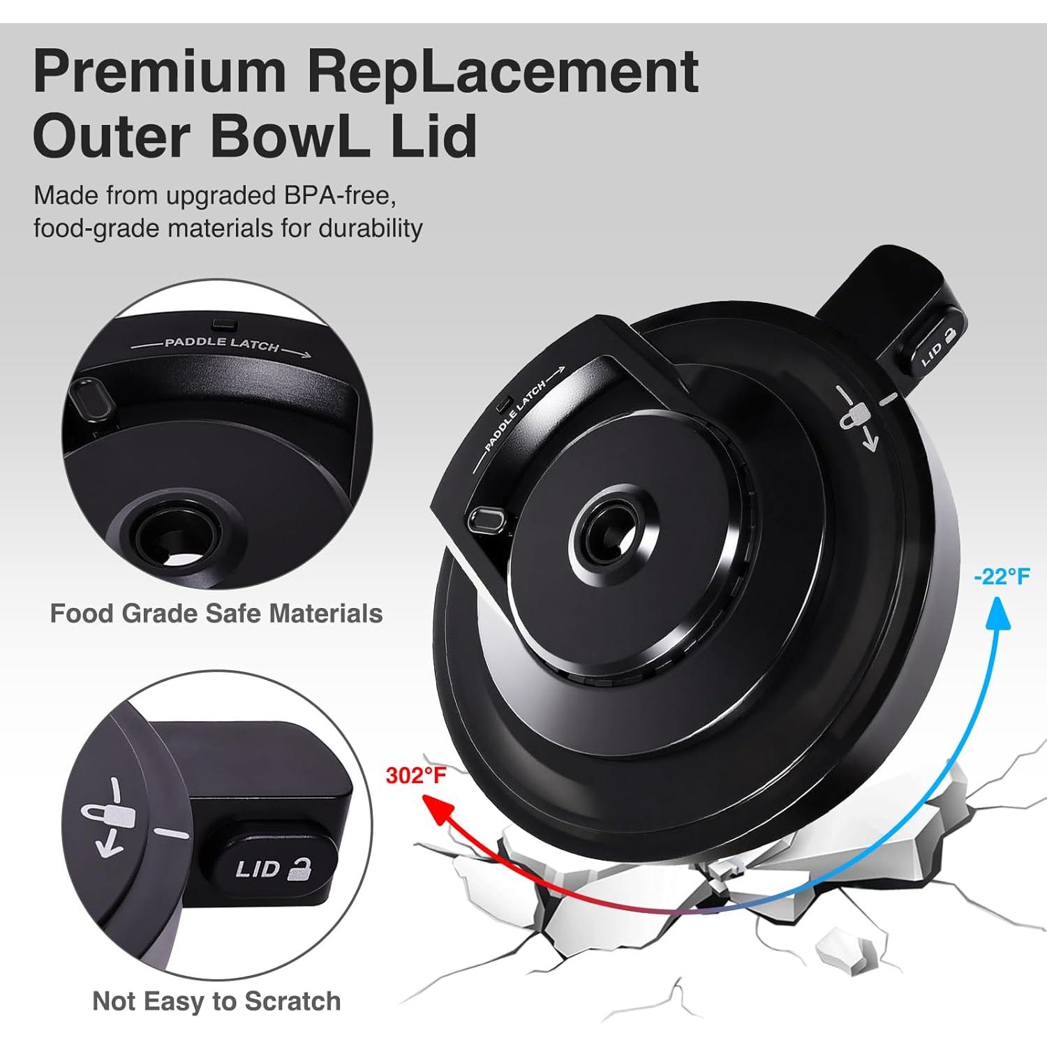 Tapa y Paleta de Tazón Exterior ChamThingzeal NC501 - Reemplazo Ninja