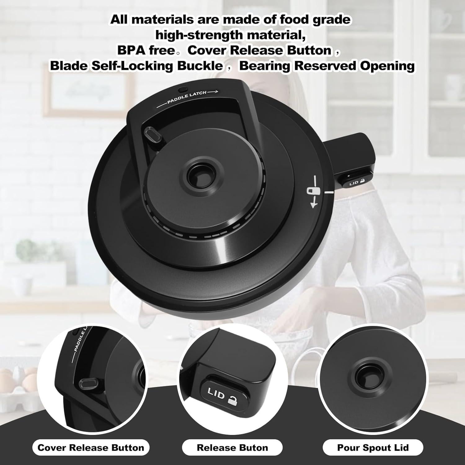 Tapa de Tazón Exterior Ninja NC501 Deluxe - Repuesto Apto Lavavajillas