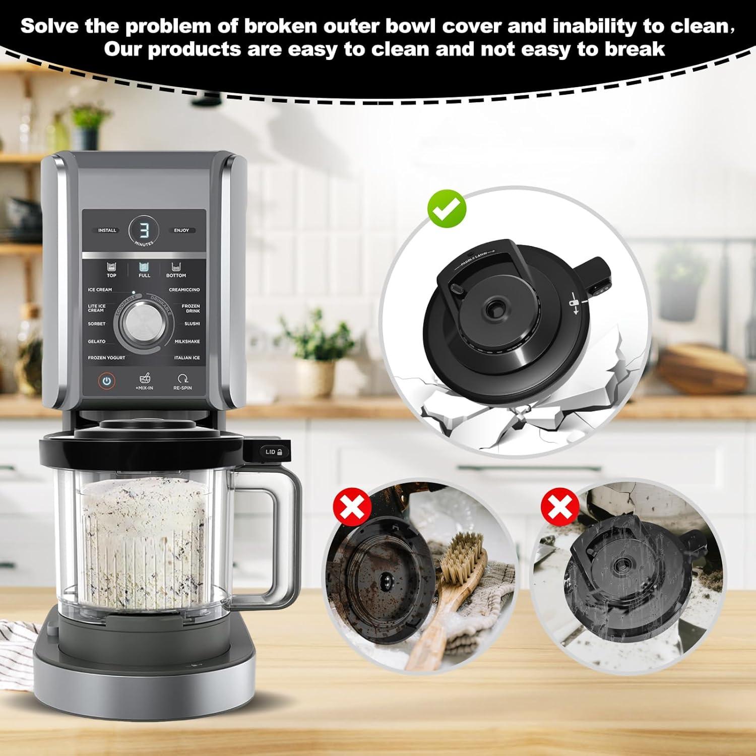 Tapa de Tazón Exterior Ninja NC501 Deluxe - Repuesto Apto Lavavajillas