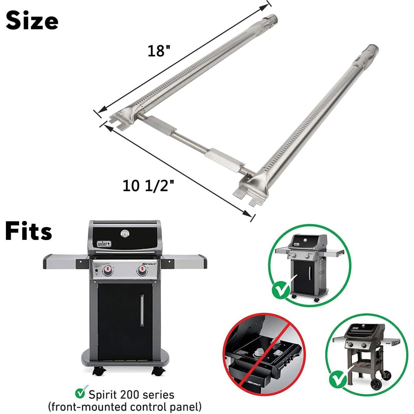 Kit Repuesto Uniflasy 7635 y 69785 para Parrilla Weber Spirit