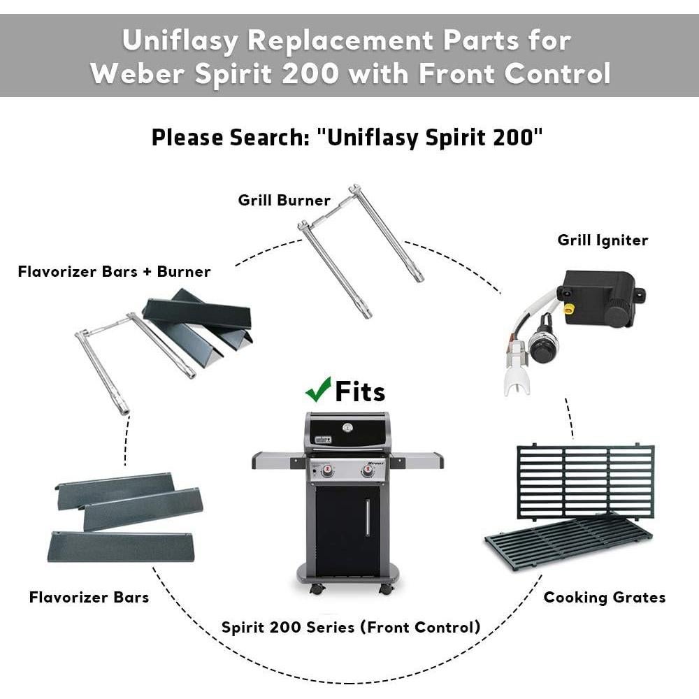 Kit Repuesto Uniflasy 7635 y 69785 para Parrilla Weber Spirit
